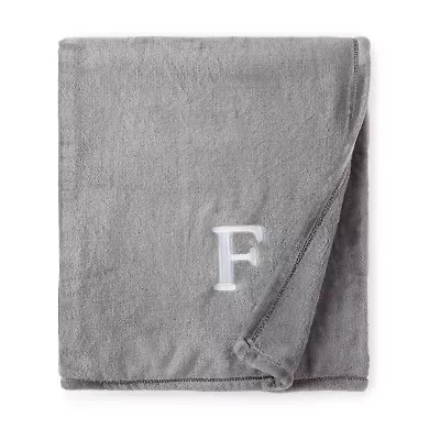 North Pole Trading Co. Monogram Throw