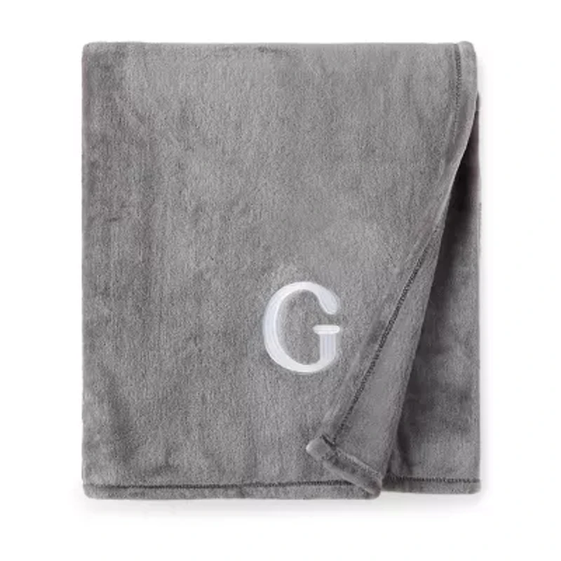 North Pole Trading Co. Monogram Throw