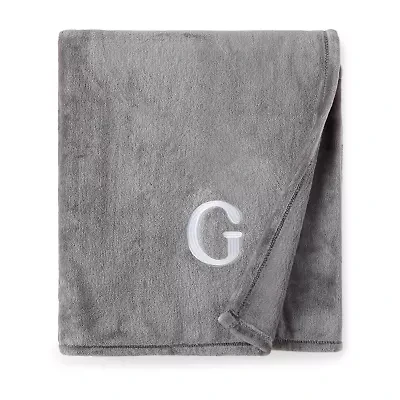 North Pole Trading Co. Monogram Throw