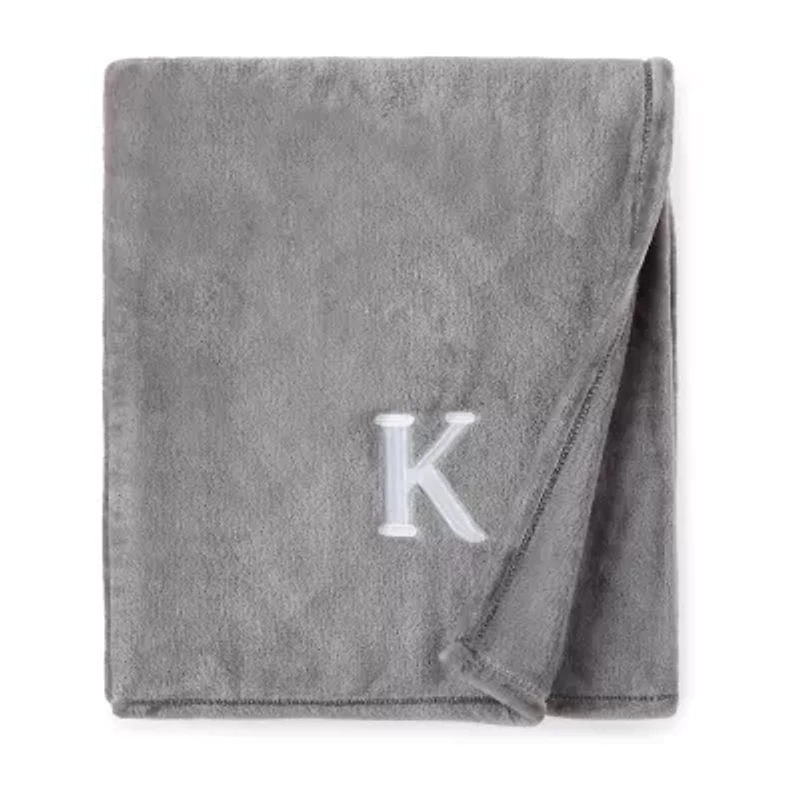 North Pole Trading Co. Monogram Throw