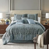 Broadhaven Brimsley 7-pc. Medallion Embellished Embroidered Comforter Set