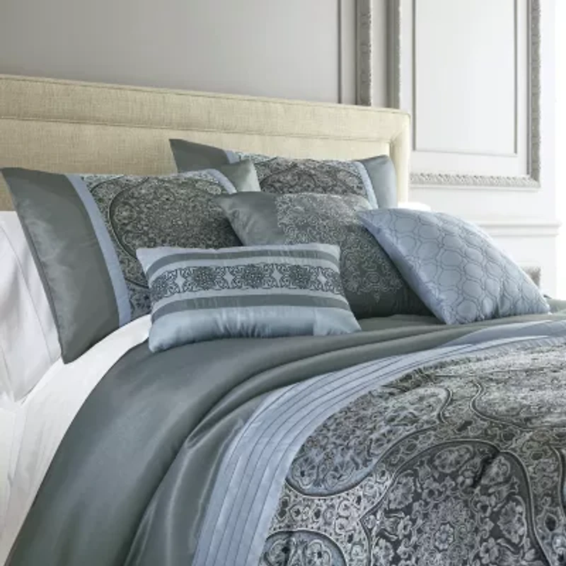 Broadhaven Brimsley 7-pc. Medallion Embellished Embroidered Comforter Set