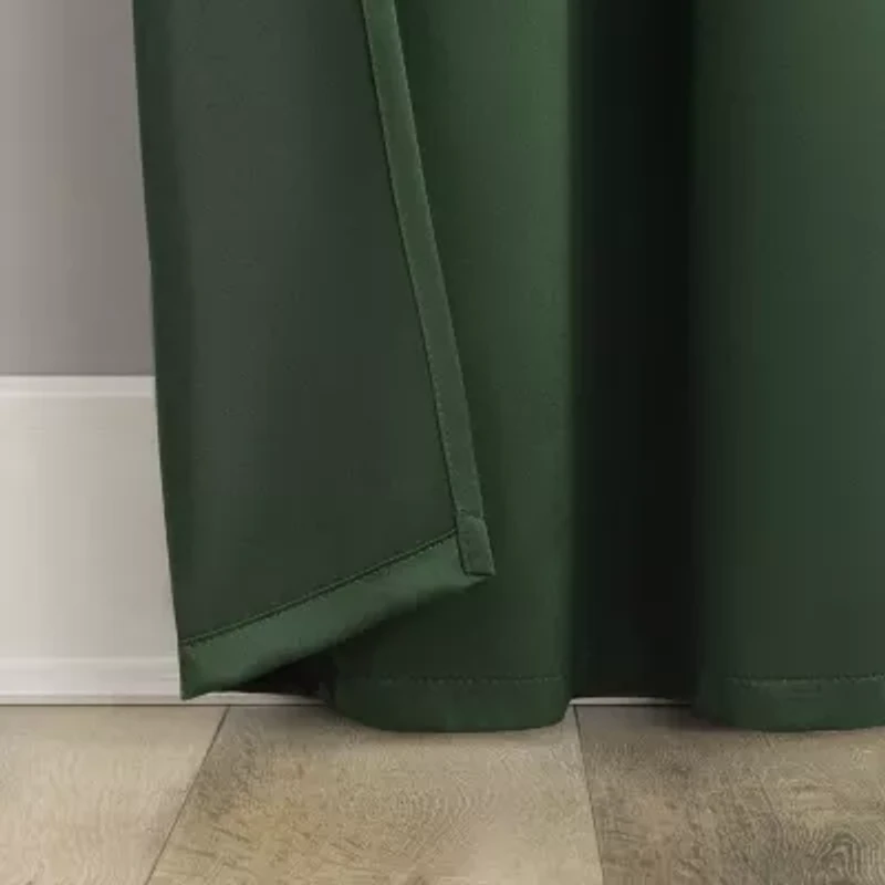 No 918 Cassiel Tie Back Holiday Grommet Top Room Darkening Set of 2 Curtain Panel