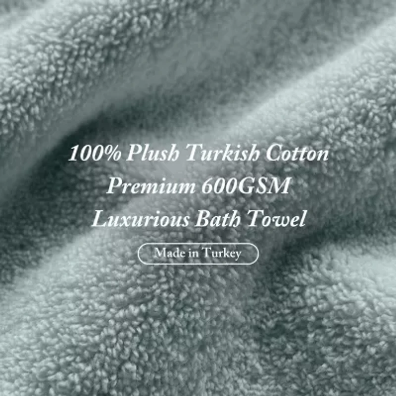 Madison Park Signature Turkish Oversized Cotton Solid 6-pc. Bath Towel Set
