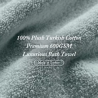 Madison Park Signature Turkish Oversized Cotton Solid 6-pc. Bath Towel Set