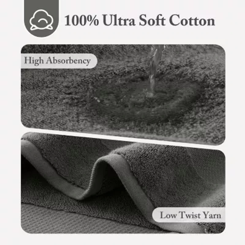 Madison Park Signature Turkish 100% Cotton 2-pc. Quick Dry Bath Towel