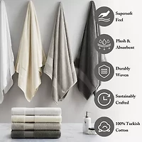 Madison Park Signature Turkish 100% Cotton 2-pc. Quick Dry Bath Towel