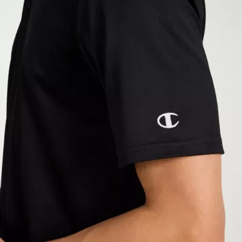 Champion Mens Regular Fit Short Sleeve Polo Shirt