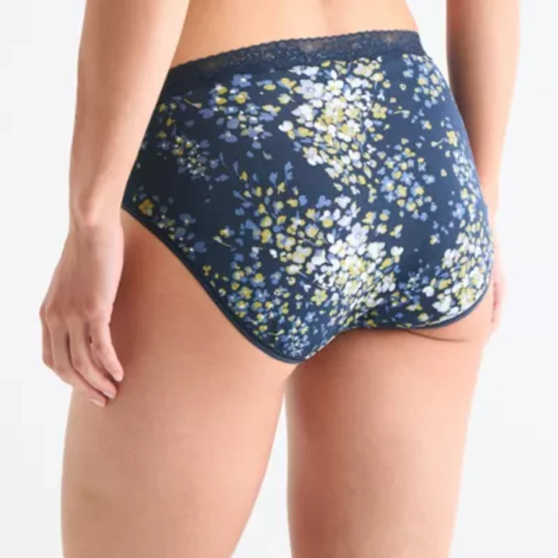Ambrielle Cotton High Cut Panty