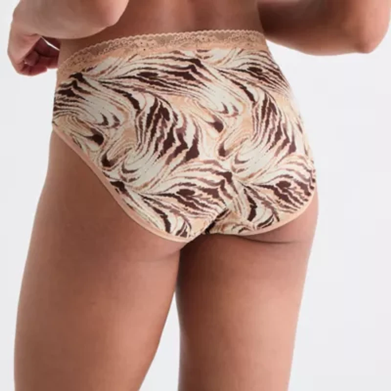 Ambrielle Cotton High Cut Panty