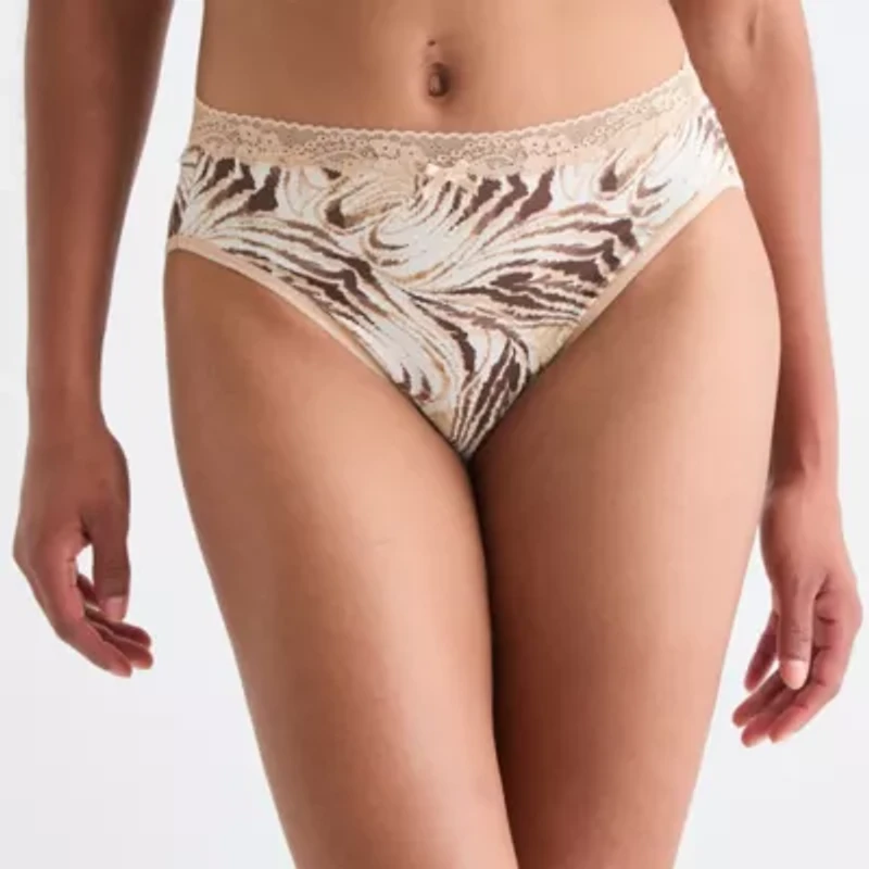 Ambrielle Cotton High Cut Panty