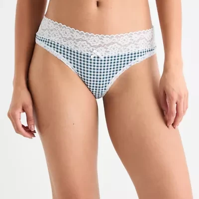 Arizona Body Cotton with Lace Thong
