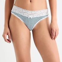 Arizona Body Cotton with Lace Thong