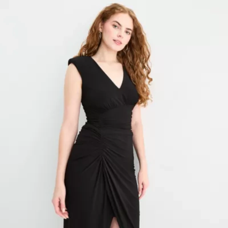 Jessica Howard Womens Sleeveless Sheath Dress