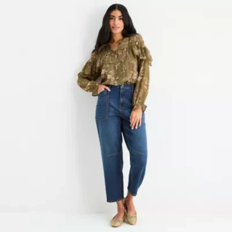 Frye and Co. Womens High Rise Regular Fit Jean