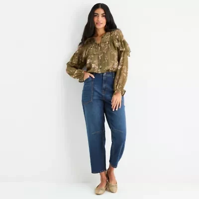 Frye and Co. Womens High Rise Regular Fit Jean