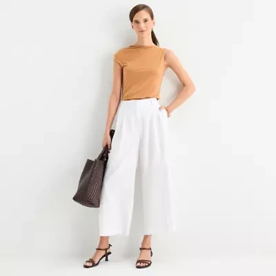 Worthington Womens Ankle Cropped Pant