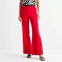Worthington Womens Regular Fit Wide Leg Trouser