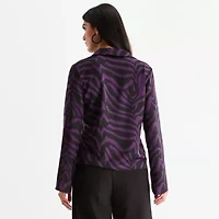 Bold Elements Womens Long Sleeve Satin Blouse