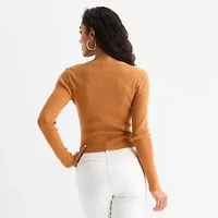 Bold Elements Womens V Neck Long Sleeve Pullover Sweater