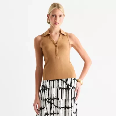 Worthington Womens Sleeveless Tank Top