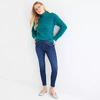 St. John's Bay Womens Mock Neck Long Sleeve Pullover Sweater