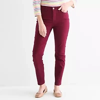 St. John's Bay Womens Mid Rise Skinny Fit Jean