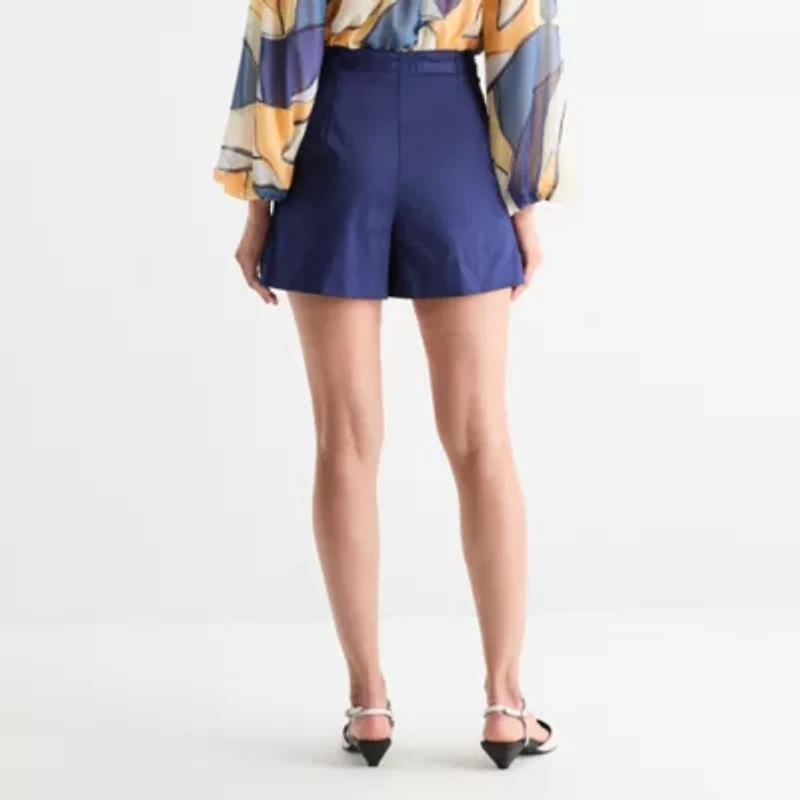 Worthington Womens High Rise Belted Short