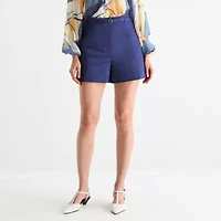 Worthington Womens High Rise Belted Short