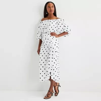 Worthington Womens Mid Rise Long Pencil Skirt