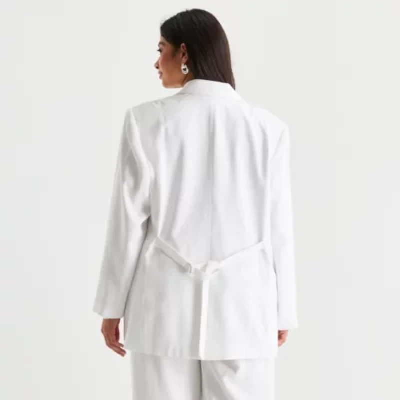 Worthington Womens Regular Fit Plus Blazer