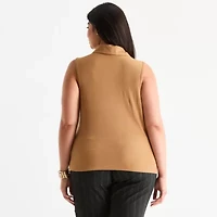 Worthington Womens Sleeveless Plus Tank Top