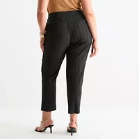 Worthington Womens Slim Plus Pant