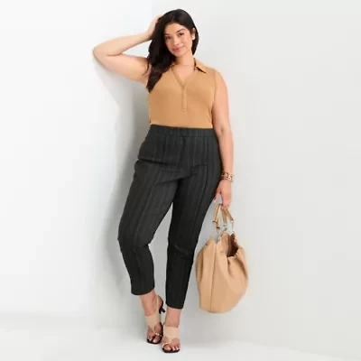 Worthington Womens Slim Plus Pant