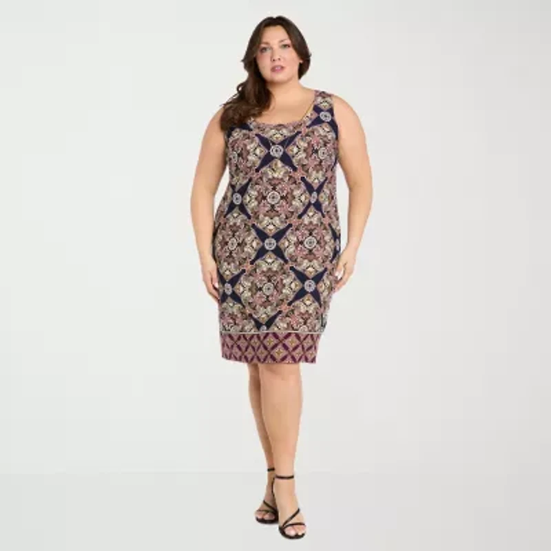 R & M Richards Womens Plus Jacket Dress