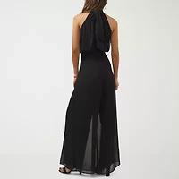 MSK Womens Halter Neck Sleeveless Jumpsuit