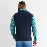 St. John's Bay Fine Gauge Mens V Neck Big and Tall Sweater Vest