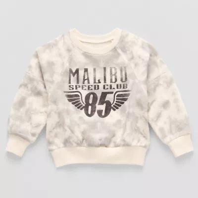 Grayson Little Toddler Boys Crew Neck Fleece Long Sleeve Sweatshirt