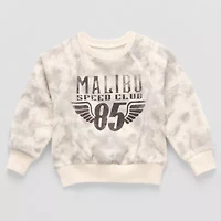 Grayson Little Toddler Boys Crew Neck Fleece Long Sleeve Sweatshirt