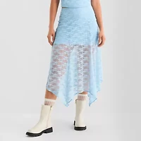 Joaquina for JCPenney Womens Low Rise Long Juniors Flared Skirt