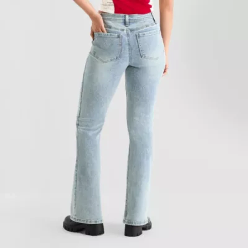 Joaquina for JCPenney Womens Juniors Low Rise Flare Leg Jean