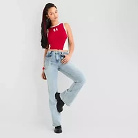 Joaquina for JCPenney Womens Juniors Low Rise Flare Leg Jean