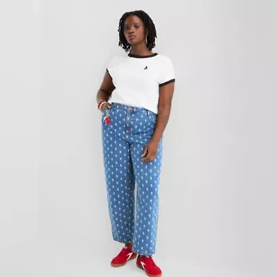 Joaquina for JCPenney Womens Juniors Plus Low Rise Jean