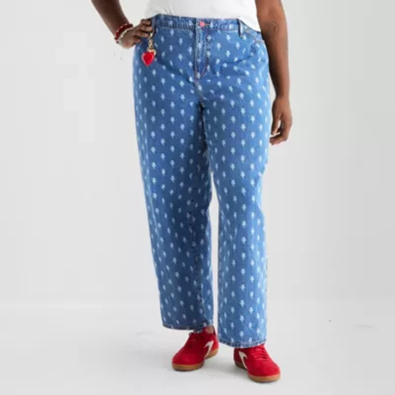 Joaquina for JCPenney Womens Juniors Plus Low Rise Jean