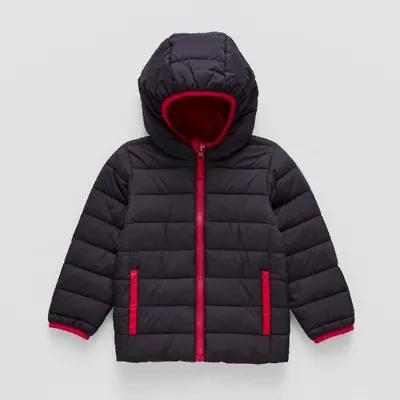 Okie Dokie Toddler Boys Water Resistant Midweight Puffer Jacket