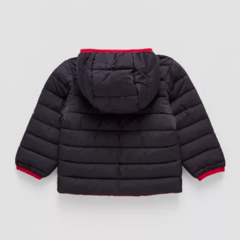 Okie Dokie Reversible Baby Boys Water Resistant Midweight Puffer Jacket