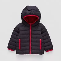 Okie Dokie Baby Boys Water Resistant Midweight Reversible Puffer Jacket