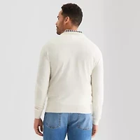 St. John's Bay Fine Gauge Mens Crew Neck Long Sleeve Pullover Sweater