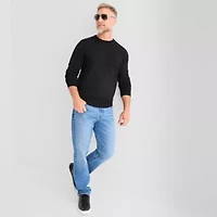 St. John's Bay Fine Gauge Mens Crew Neck Long Sleeve Pullover Sweater