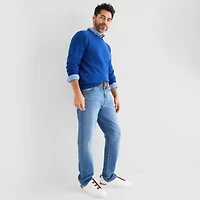 St. John's Bay Fine Gauge Mens Crew Neck Long Sleeve Pullover Sweater
